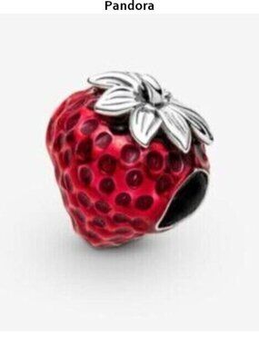 Pandora Seeded Strawberry Fruit Charm
